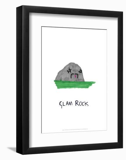 Glam Rock - Tom Cronin Doodles Cartoon Print-Tom Cronin-Framed Giclee Print