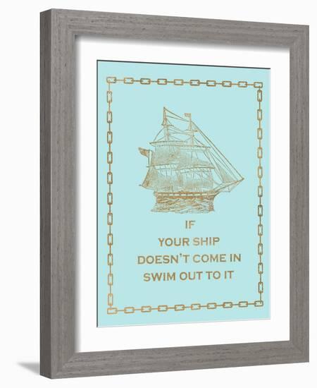 Glam Seas 2-Z Studio-Framed Art Print