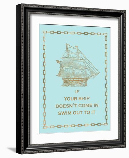 Glam Seas 2-Z Studio-Framed Art Print