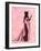 Glamour Cat in Pink-Fab Funky-Framed Art Print