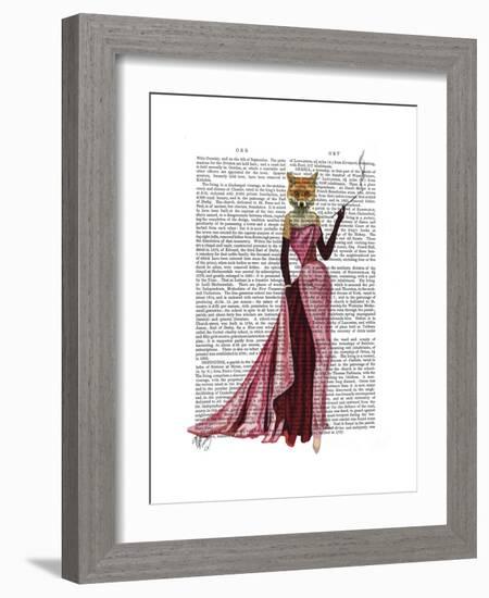 Glamour Fox in Pink-Fab Funky-Framed Premium Giclee Print