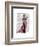 Glamour Fox in Pink-Fab Funky-Framed Art Print