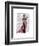 Glamour Fox in Pink-Fab Funky-Framed Art Print