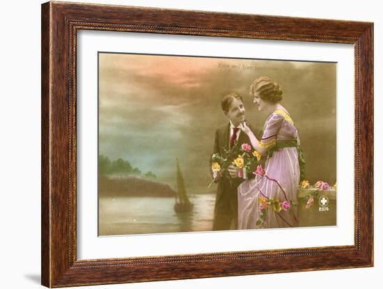 Glamour Postcard-English Photographer-Framed Giclee Print