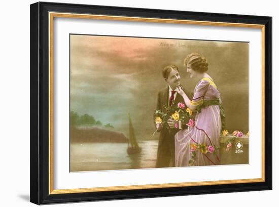 Glamour Postcard-English Photographer-Framed Giclee Print