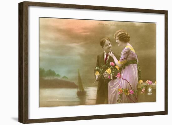 Glamour Postcard-English Photographer-Framed Giclee Print