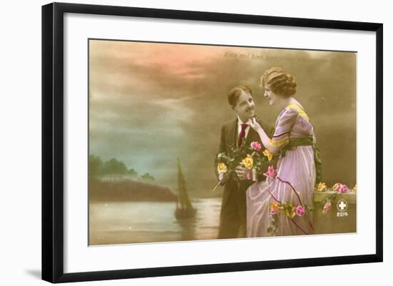 Glamour Postcard-English Photographer-Framed Giclee Print