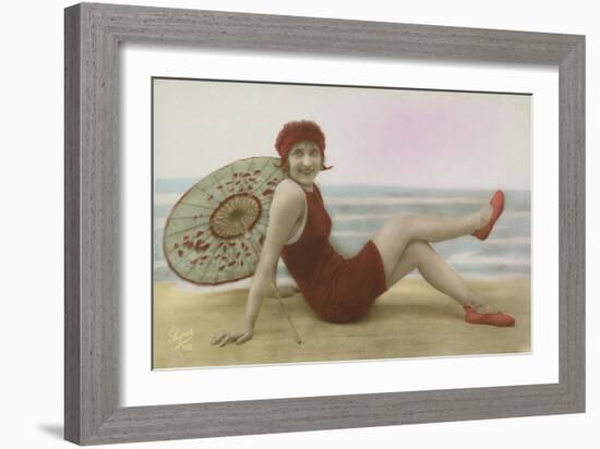 Glamour Postcard-English Photographer-Framed Giclee Print