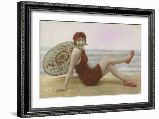 Glamour Postcard-English Photographer-Framed Giclee Print