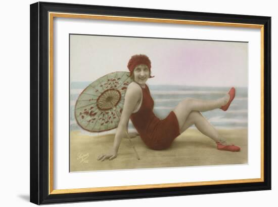 Glamour Postcard-English Photographer-Framed Giclee Print