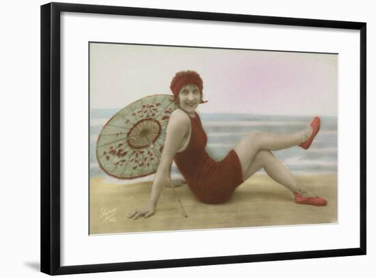 Glamour Postcard-English Photographer-Framed Giclee Print