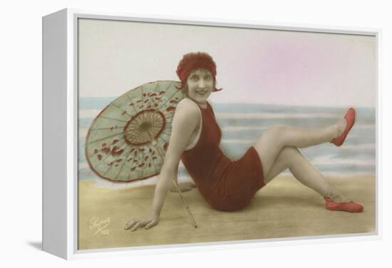 Glamour Postcard-English Photographer-Framed Premier Image Canvas