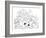 Glamour Puss Lineart-Karen Middleton-Framed Giclee Print