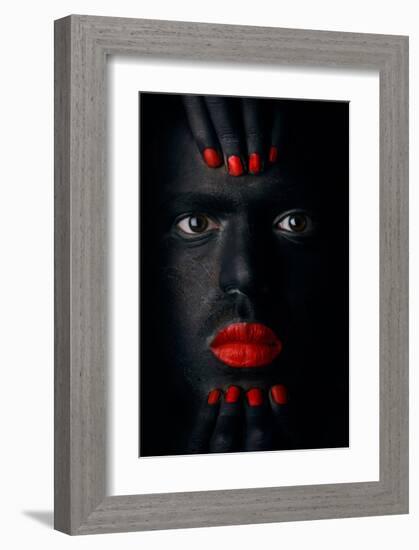 Glance-null-Framed Art Print