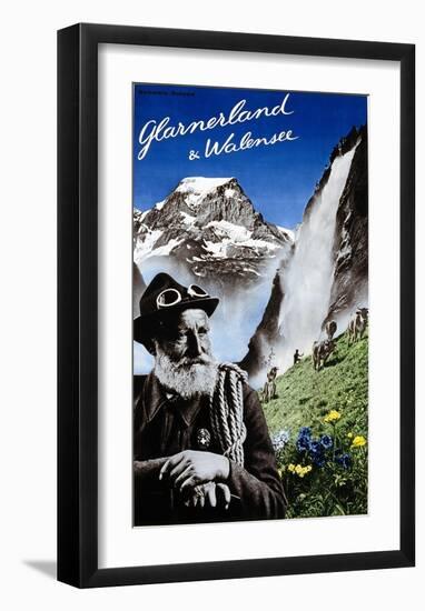 Glarnerland & Walensee-Herbert Matter-Framed Art Print