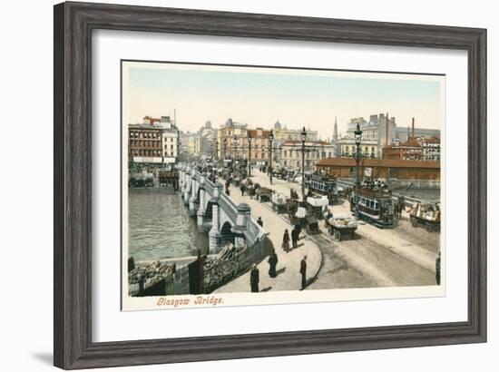 Glasgow Bridge, Scotland-null-Framed Art Print