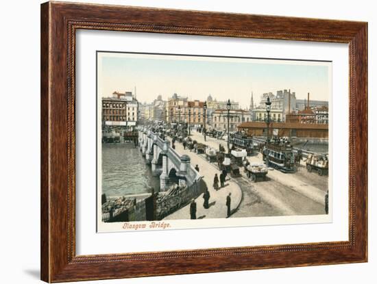 Glasgow Bridge, Scotland-null-Framed Art Print