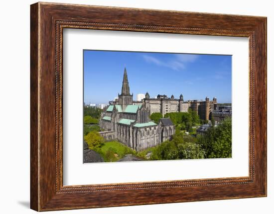 Glasgow Cathedral and Royal Infirmary, Glasgow, Scotland, United Kingdom, Europe-John Guidi-Framed Photographic Print