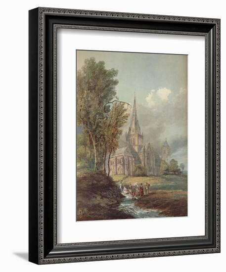 'Glasgow Cathedral', c18th century-Thomas Girtin-Framed Giclee Print