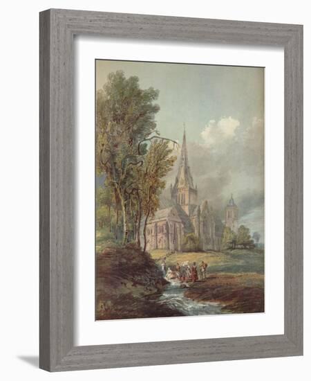 'Glasgow Cathedral', c18th century-Thomas Girtin-Framed Giclee Print