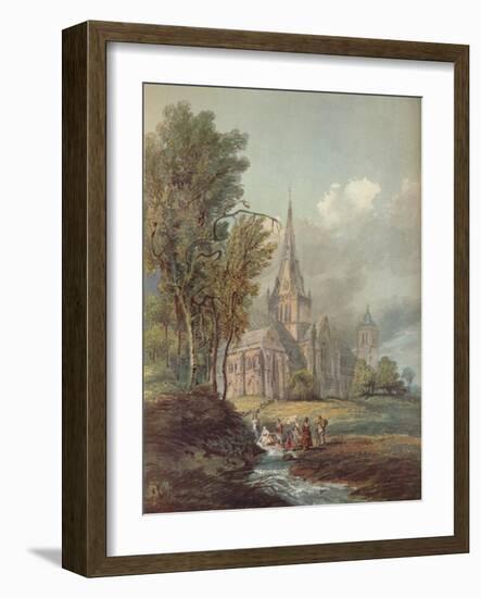 'Glasgow Cathedral', c18th century-Thomas Girtin-Framed Giclee Print