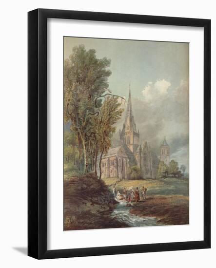 'Glasgow Cathedral', c18th century-Thomas Girtin-Framed Giclee Print