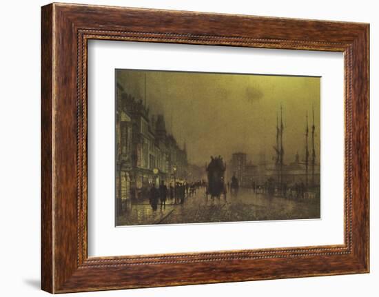 Glasgow Docks, 1892-John Atkinson Grimshaw-Framed Premium Giclee Print