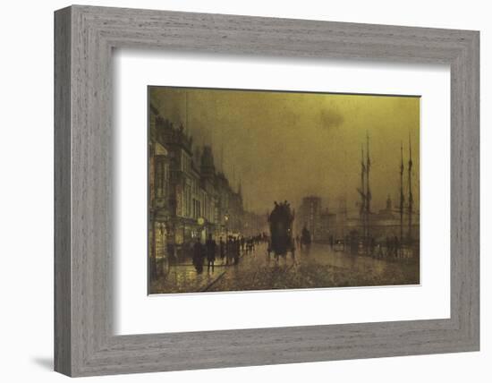 Glasgow Docks, 1892-John Atkinson Grimshaw-Framed Premium Giclee Print