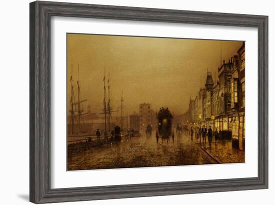 Glasgow Docks-John Atkinson Grimshaw-Framed Giclee Print