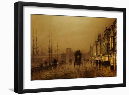 Glasgow Docks-John Atkinson Grimshaw-Framed Giclee Print