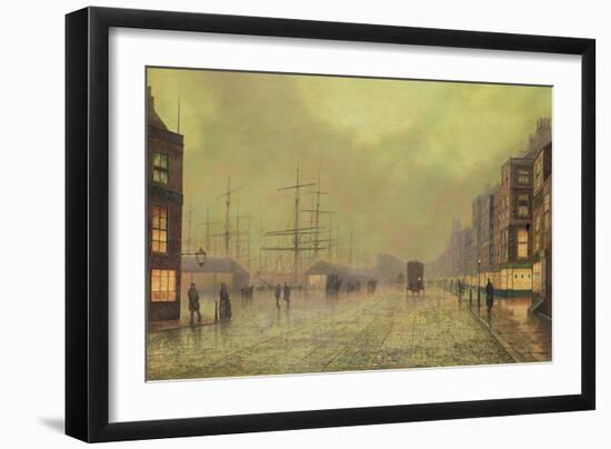 Glasgow Docks-John Atkinson Grimshaw-Framed Giclee Print