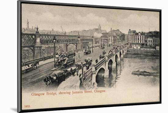 Glasgow: Jamaica Bridge and Jamaica Street-null-Mounted Photographic Print