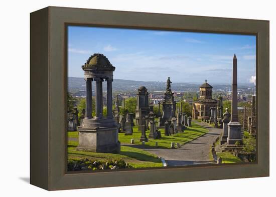 Glasgow Necropolis, Glasgow, Scotland, United Kingdom, Europe-John Guidi-Framed Premier Image Canvas