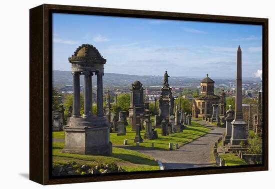 Glasgow Necropolis, Glasgow, Scotland, United Kingdom, Europe-John Guidi-Framed Premier Image Canvas