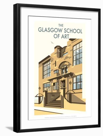 Glasgow School of Art - Dave Thompson Contemporary Travel Print-Dave Thompson-Framed Giclee Print