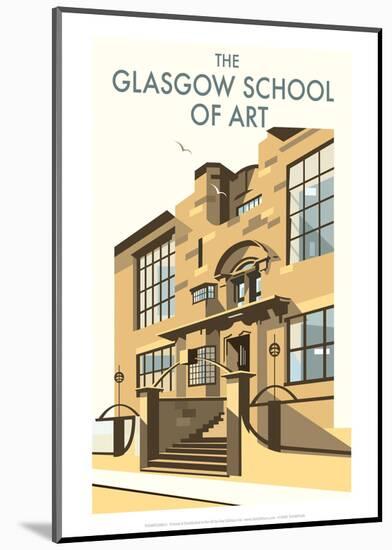 Glasgow School of Art - Dave Thompson Contemporary Travel Print-Dave Thompson-Mounted Giclee Print