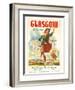 Glasgow Scotland by Clipper - Pan American World Airways-null-Framed Art Print
