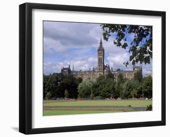 Glasgow University Dating from the Mid-19th Century, Glasgow, Scotland, United Kingdom, Europe-Patrick Dieudonne-Framed Photographic Print