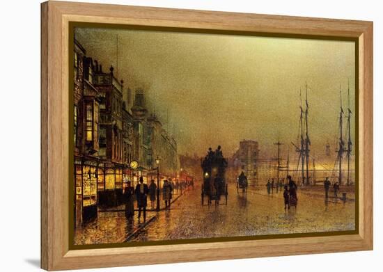 Glasgow-John Atkinson Grimshaw-Framed Premier Image Canvas