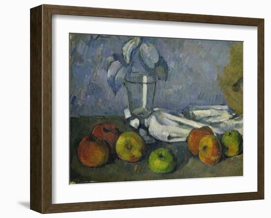 Glass and Apples (Verre Et Pommes), 1879-82-Paul Cézanne-Framed Giclee Print