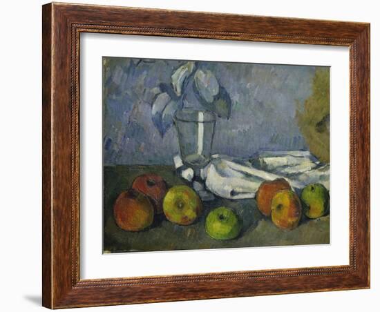 Glass and Apples (Verre Et Pommes), 1879-82-Paul Cézanne-Framed Giclee Print