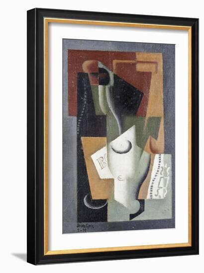 Glass and Bottle, 1919-Juan Gris-Framed Giclee Print