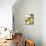 Glass and Bottle of White Wine-Steve Lupton-Mounted Photographic Print displayed on a wall