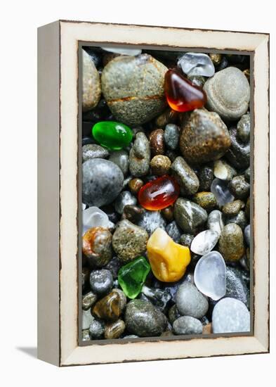 Glass Beach Near Fort Bragg California-Justin Bailie-Framed Premier Image Canvas