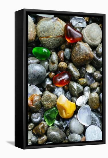 Glass Beach Near Fort Bragg California-Justin Bailie-Framed Premier Image Canvas