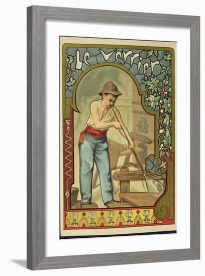 Glass Blower, Collector's Card-null-Framed Giclee Print