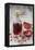 Glass Bottle with Pomegranate Juice and Pomegranate-Jana Ihle-Framed Premier Image Canvas