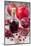 Glass Bottle with Pomegranate Juice and Pomegranates-Jana Ihle-Mounted Photographic Print