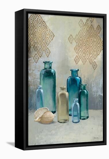 Glass Bottles I-Michael Marcon-Framed Stretched Canvas