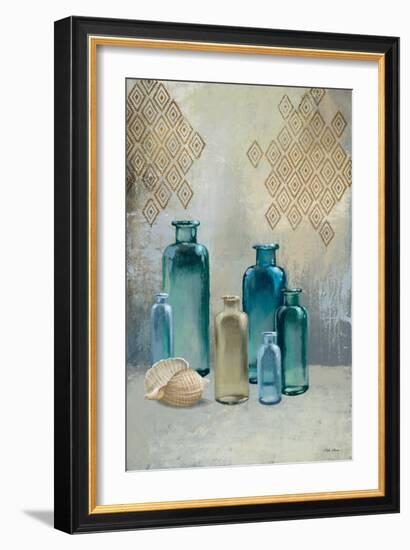 Glass Bottles I-Michael Marcon-Framed Art Print